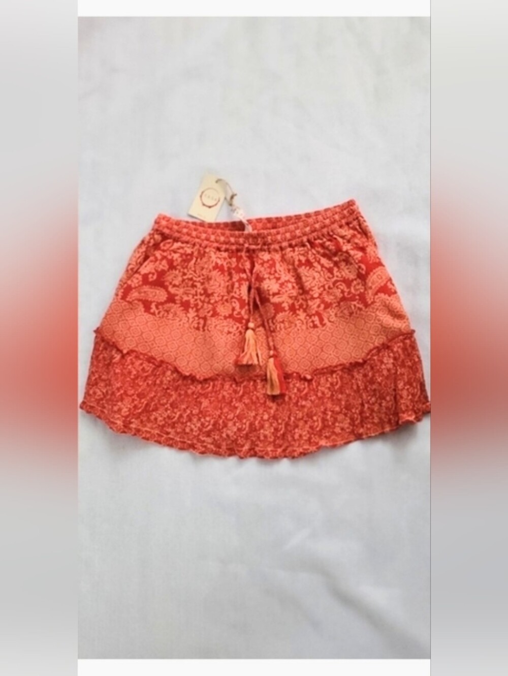 NWT! Anthropologie Summer Raga Hard Lovin Women's Floral Boho Miniskirt Small
